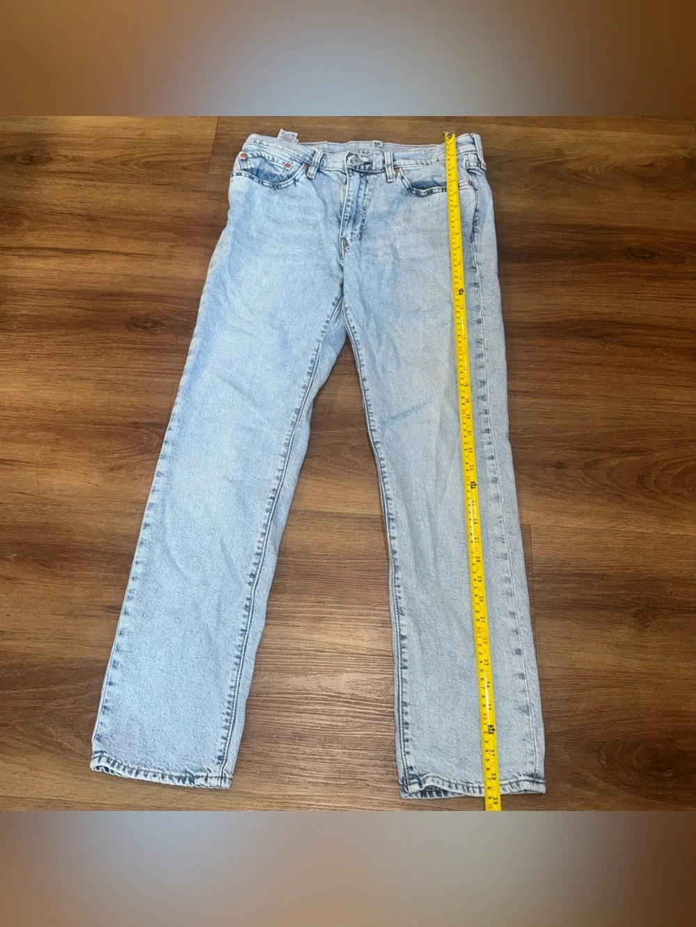 Levis 511 Slim Fit Jeans Mens 32x32 Light Wash Blue Stretch Denim